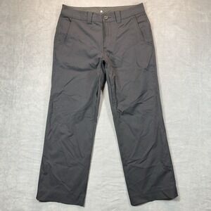 Lululemon Original Commute Pants Men 36 (Fits 34x30) Black Pin Stripe‎ Vented